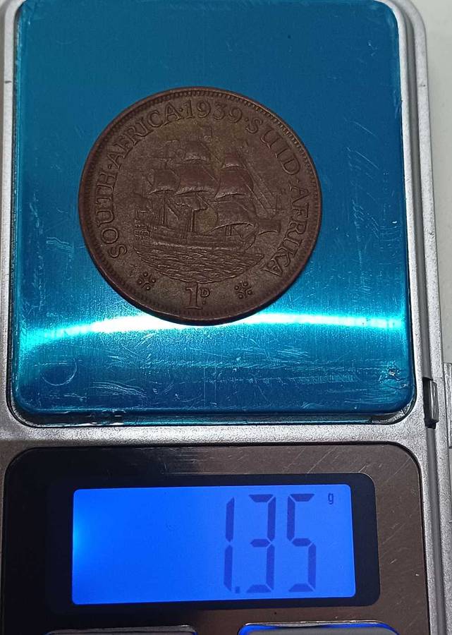 Rare 1939  Fiber 1Penny in good Condition