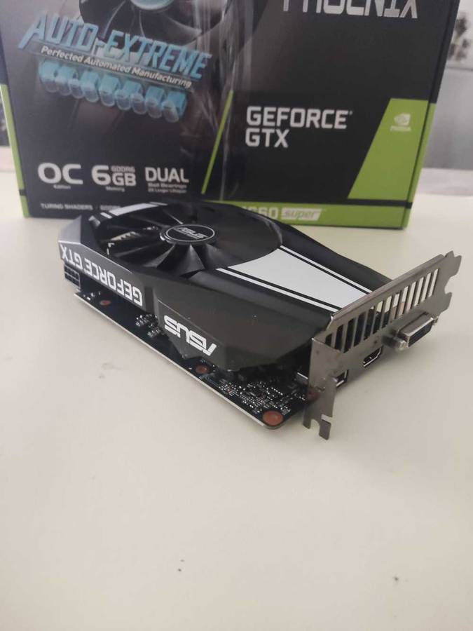 Asus Phoenix GTX1660 Super 6GB GDDR6 Graphics card**HDMi**8 Pin PCI Power needed