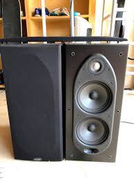 High End Polk Audio RT55 BOOK SHELVES with Polk Audio T30 center speaker
