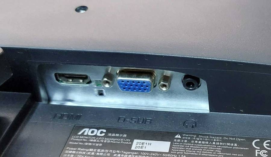 AOC 20E1H 19.5 inch LED Monitor