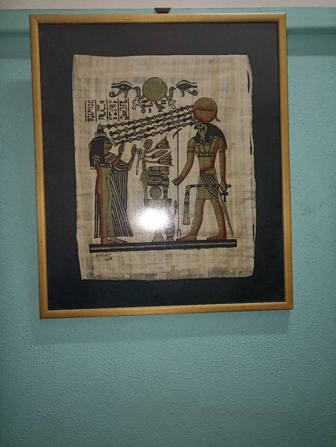 Original papyrus Egyptian picture