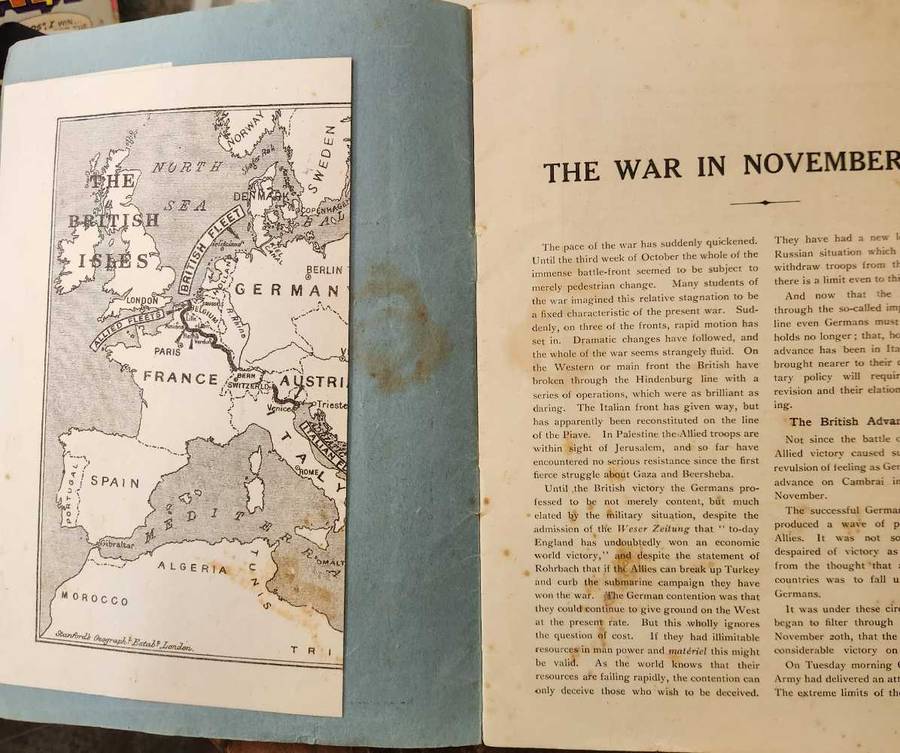 The War in November 1917 - booklet by Merritt & Hatcher (London) - Exceptional collectible