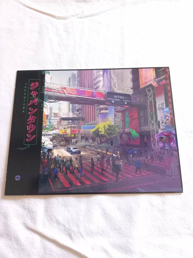 Cyberpunk 2077 + world map + postcards