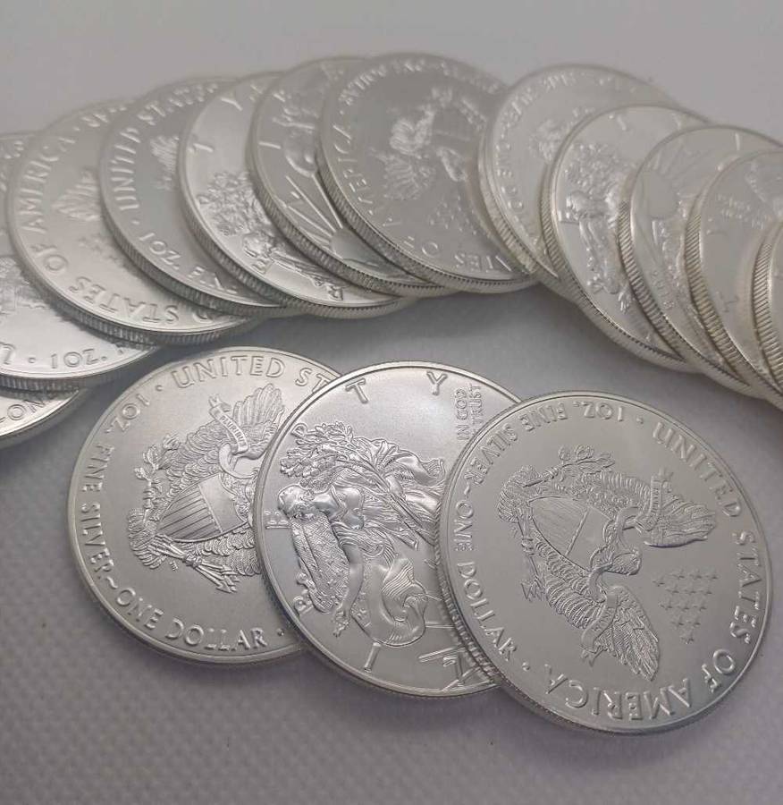 20x1oz 2015 Pure Silver Liberty coins Bid Per Coin