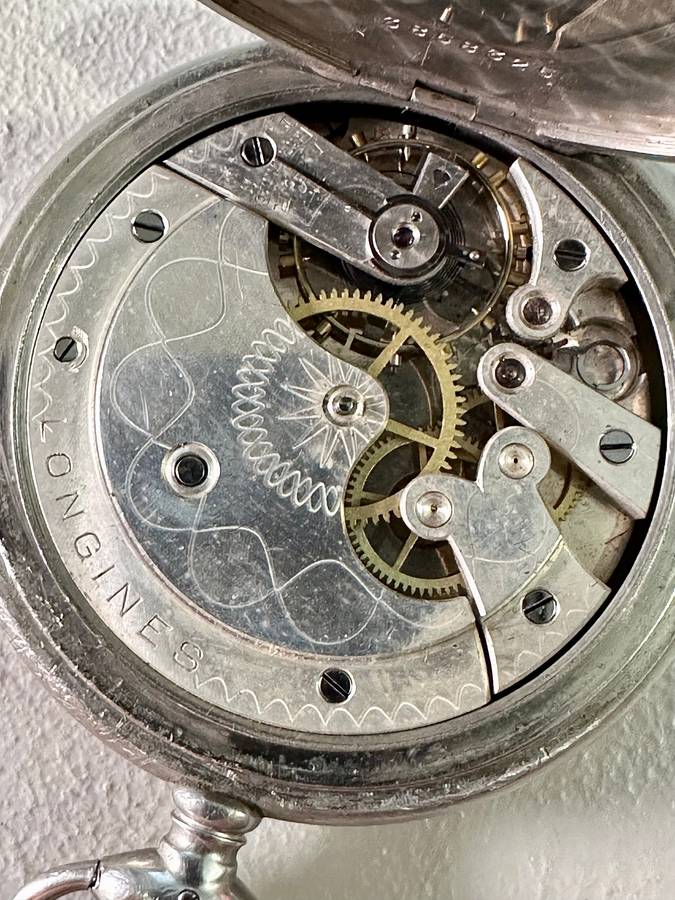 1920 Antique Lingines EF Co. Pocket Watch
