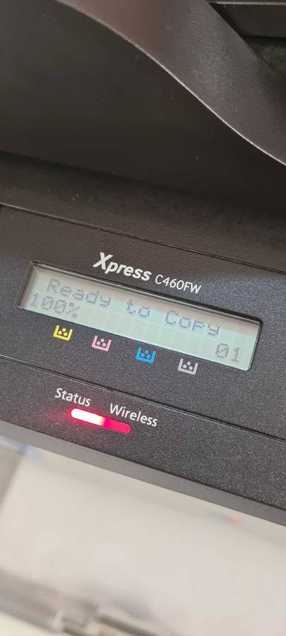 Samsung Xpress C4ofw multifunctional laserjet printer (with 40% + color toners)
