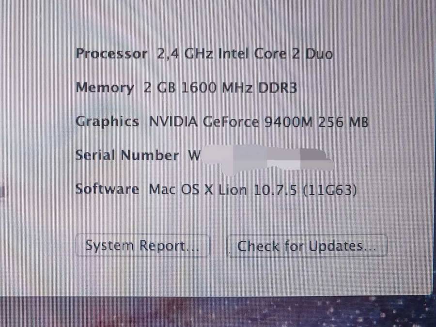 Late 2008 Apple Macbook 13.3