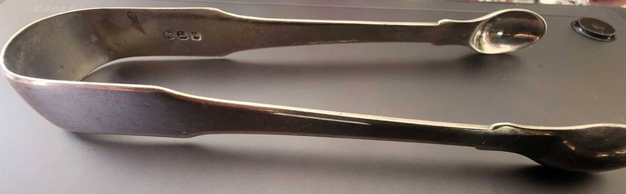 Silver 1888 Victorian Sugar toung