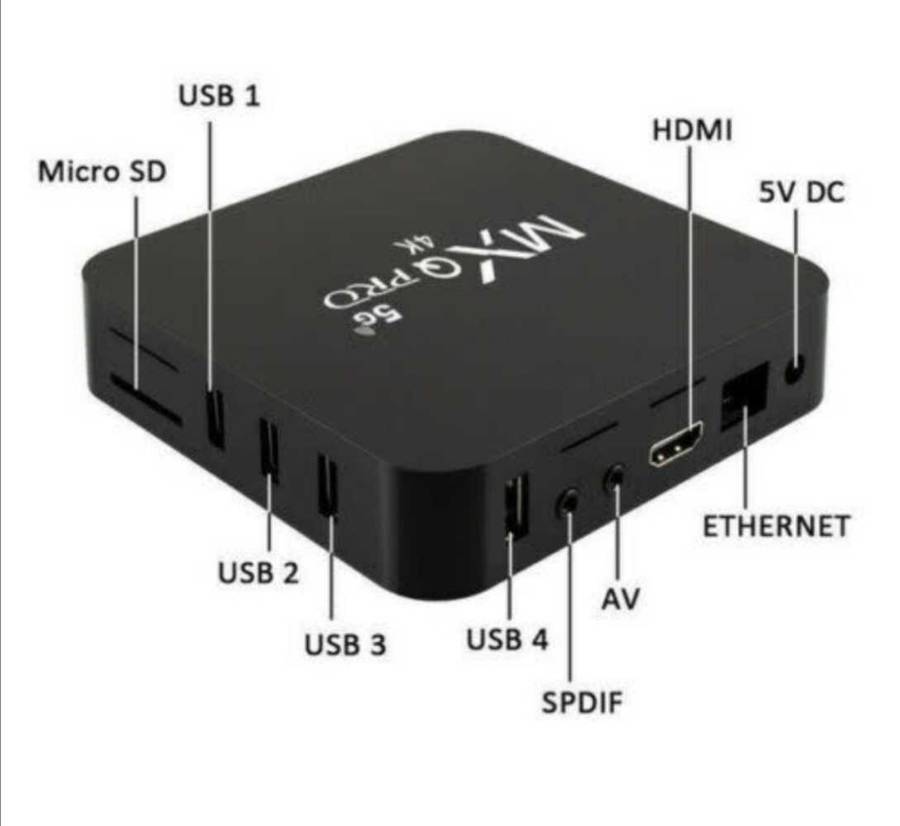 MXQ Pro TV Box Android 12.0 4K (Disney, Netflix, ETC)