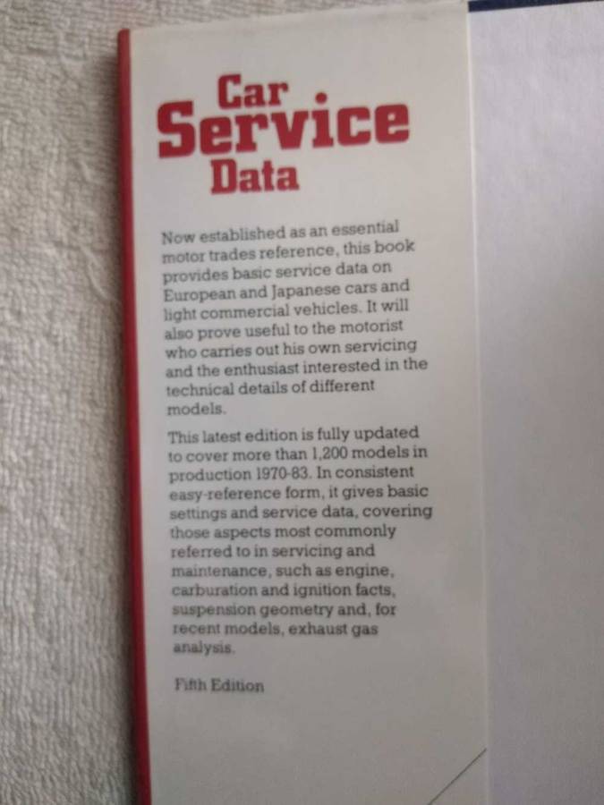 J. N. Seale - Car Service Data