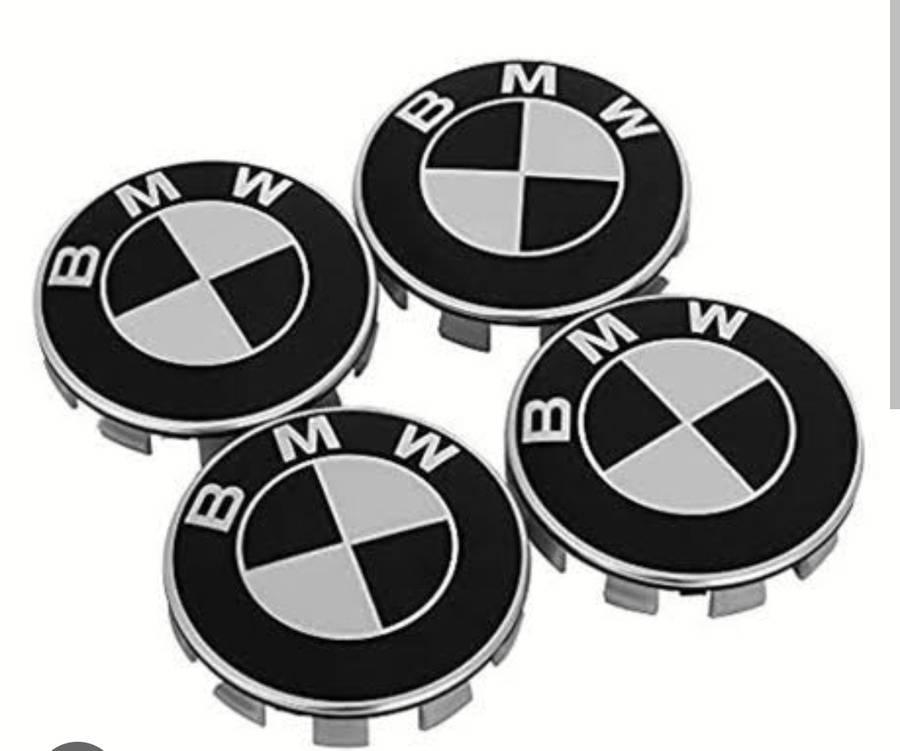 BMW 65mm Wheel Badge Set