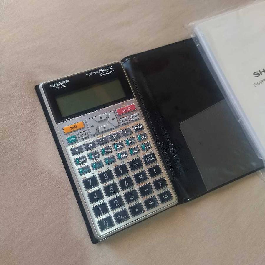 SHARP EL-738 BUSINESS/FINANCIAL CALCULATOR