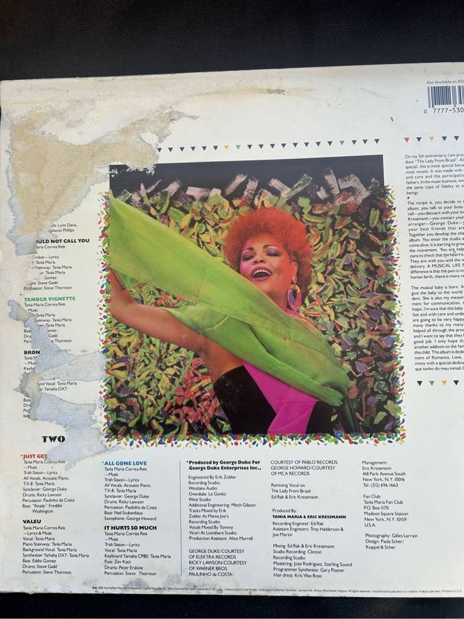 TANIA MARIA LADY FROM BRAZIL LP VINYL