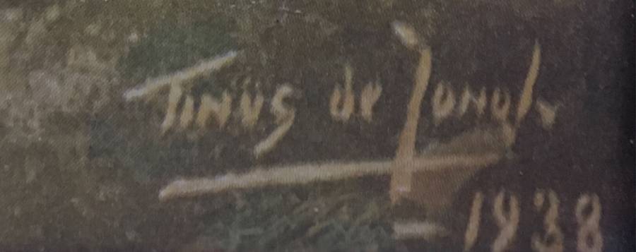Tinus de Jongh dated 1938