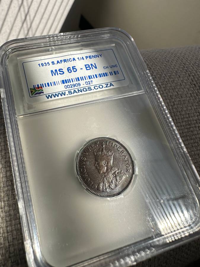 1935 farthing MS65BN