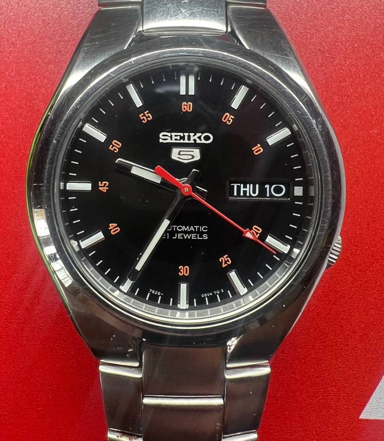 Seiko 5 Milgauss Homage Black REF- SNK617K1