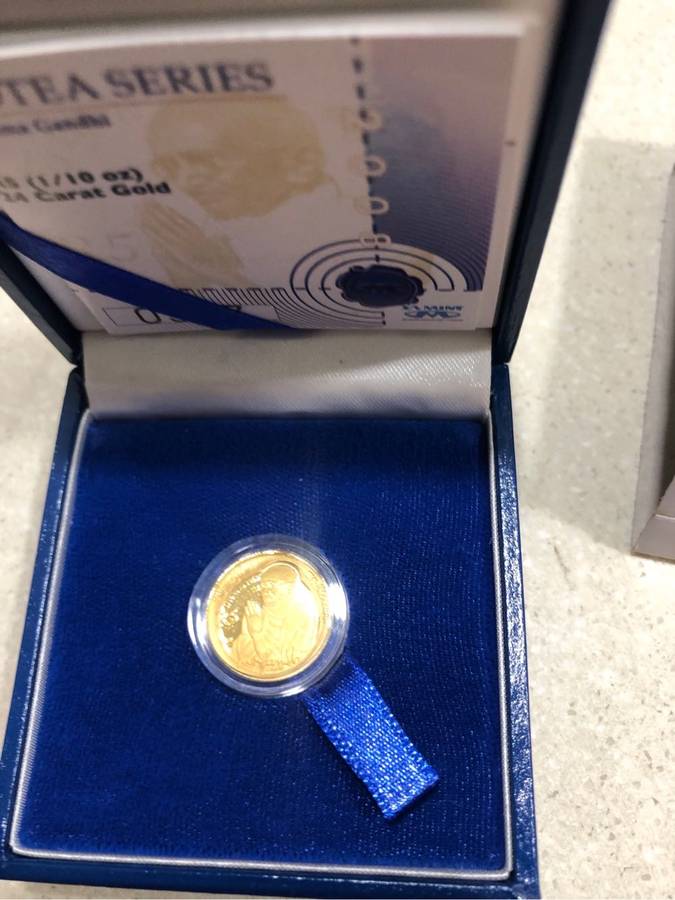 1/10th Kruger Rand Gandhiv