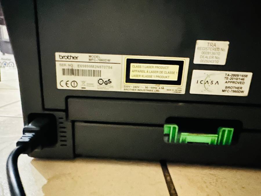 MFC-7860DW Mono Laser All-in-One + Duplex, Fax, Network, Wireless - PLEASE READ