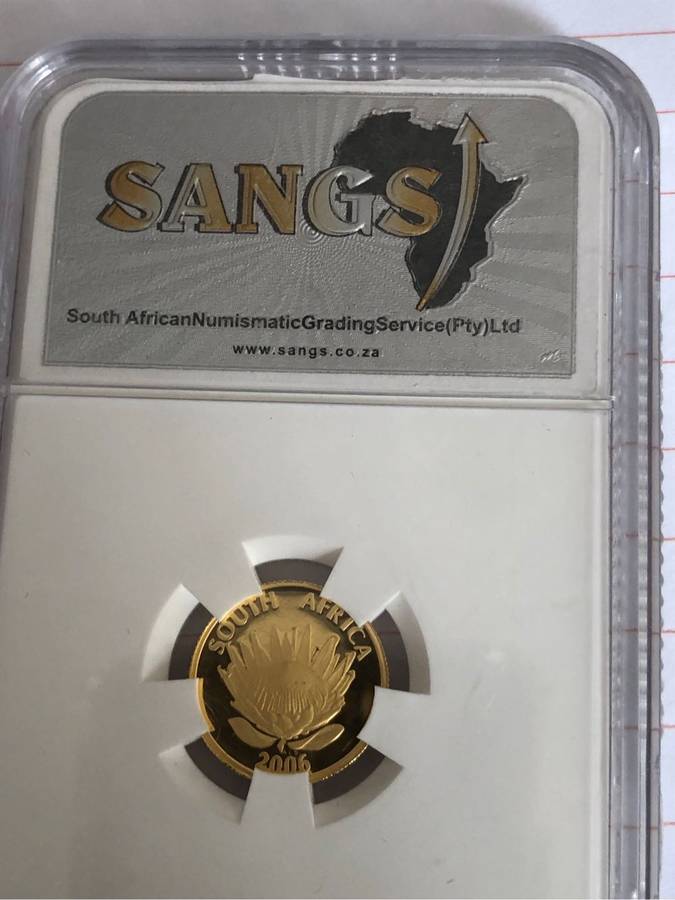 1/10th Desmond Tutu speech proof gold coin