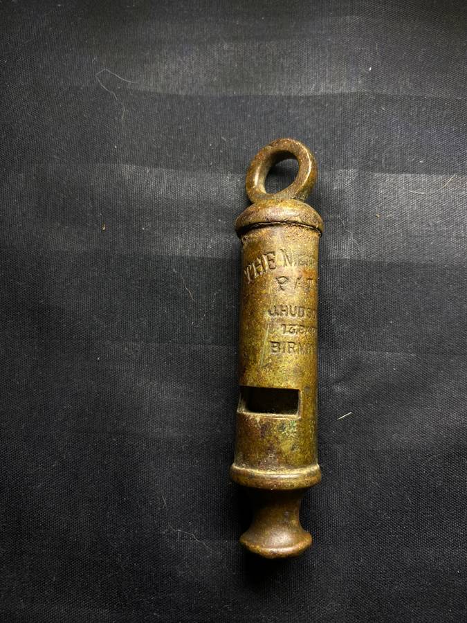 Rare Victorian J Hudson Metropolitan Police Whistle Circ 1888.