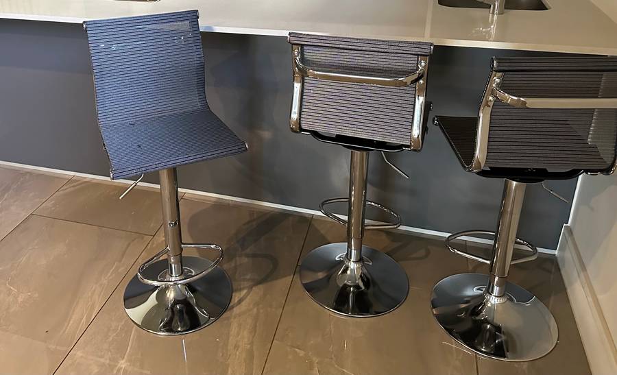4 adjustable bar chairs for sale