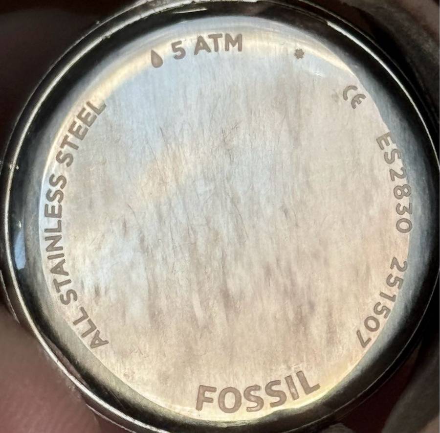 Vintage Fossil Ladies Watch & Sterling Silver Rings