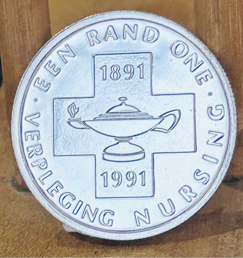 1991 SA Silver R1 Protea Uncirculated Nursing Low Mintage 4 901