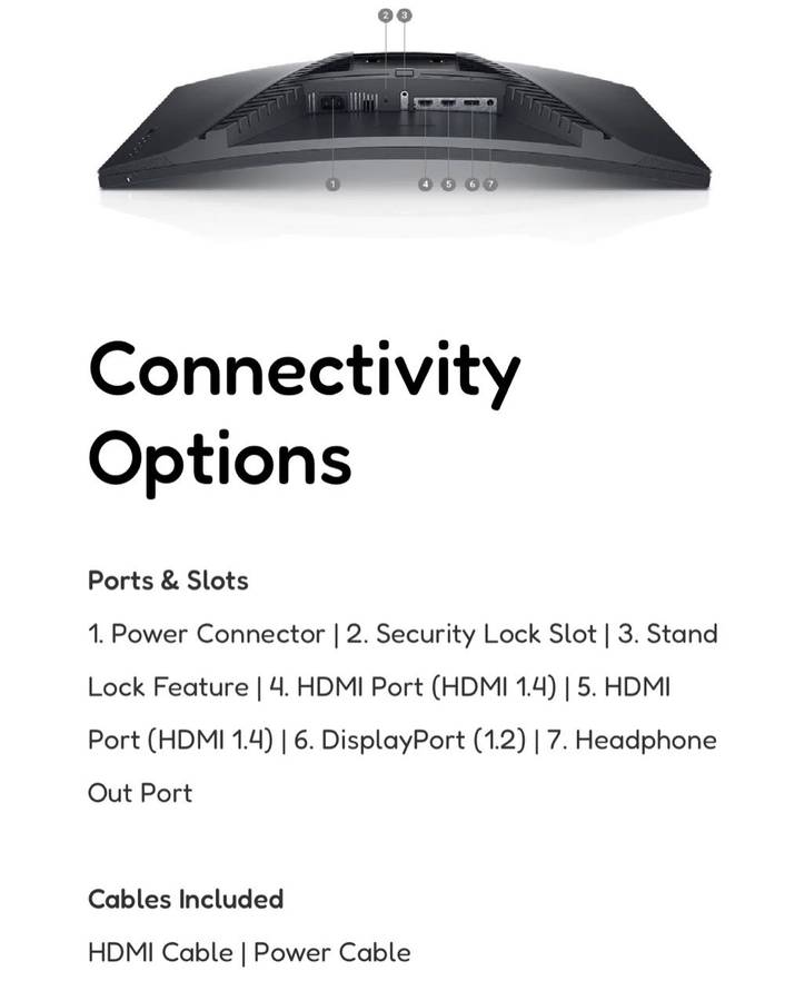 DELL 27 CURVED GAMING MONITOR