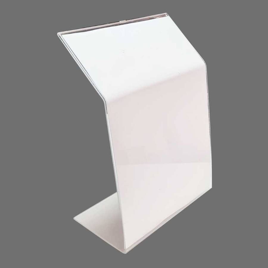 Curved/bent MENU HOLDER  A4 PORTRAIT. OFFICE. DESK. on stock, buy one or more.
