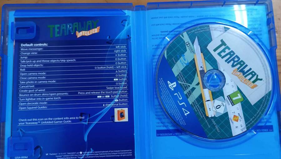 TearAway Unfolded for PS4 (CIB)