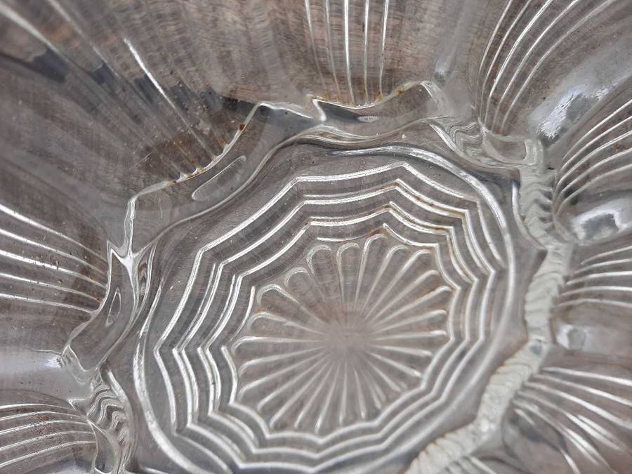 Vintage Crystal Glass Boiled Devil Eggs Plate