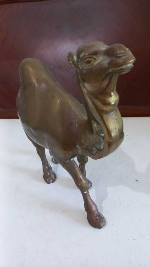 Vintage Large brass Camel animal ornament home decor