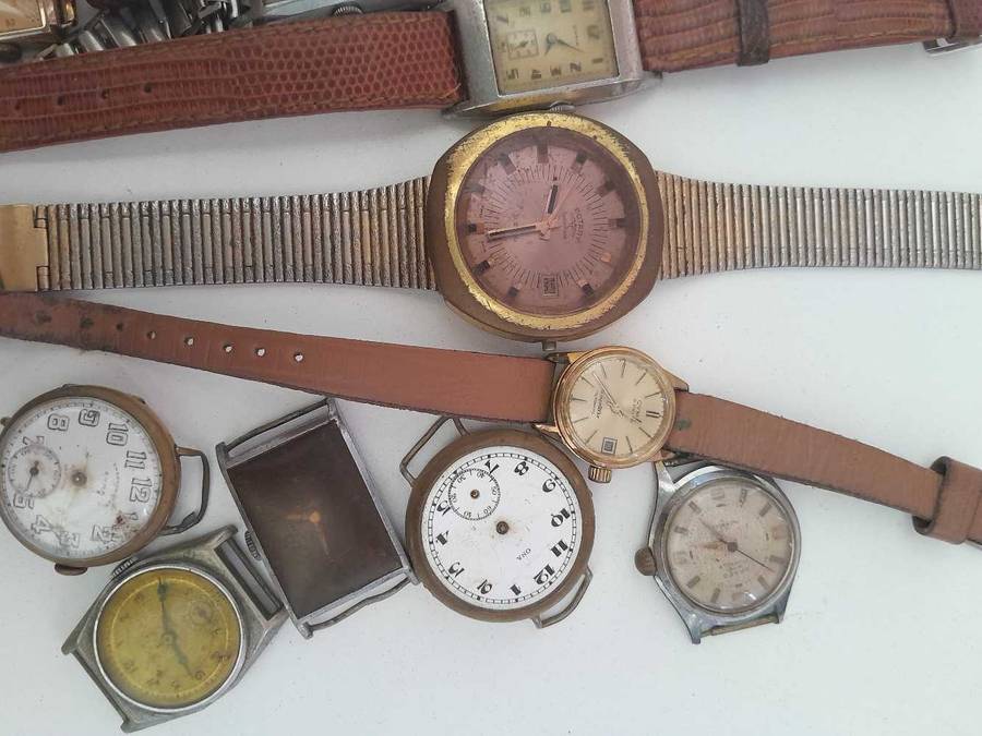 Mix bunch of wind up automatic watches