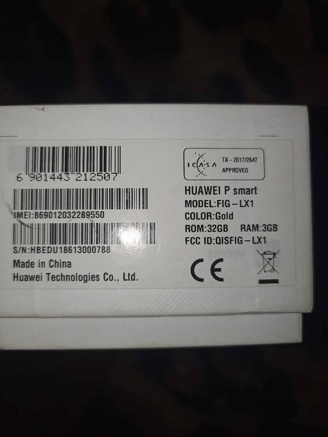 Wow Huawei P smart android phone