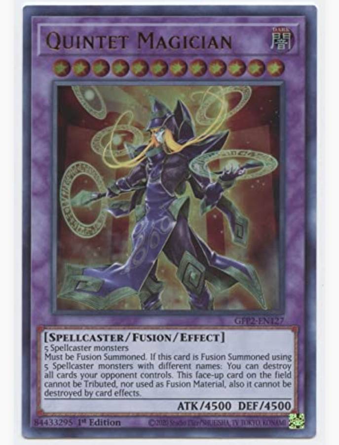 Yugioh Quintet Magician ultra rare
