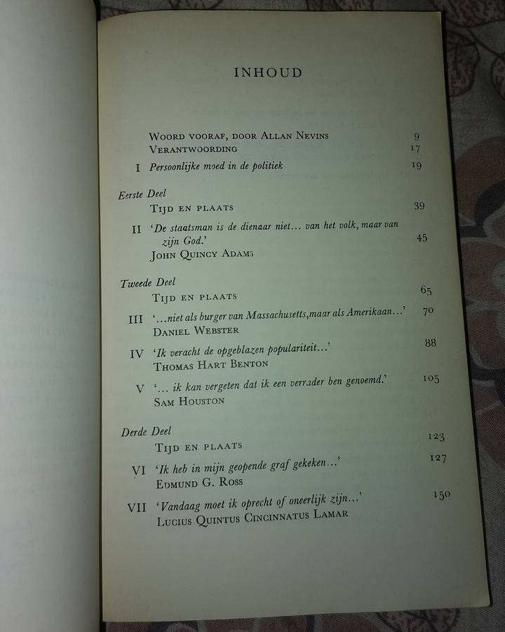 John F. Kennedy MOED EN KARAKTER IN DE POLITIEK 1956
