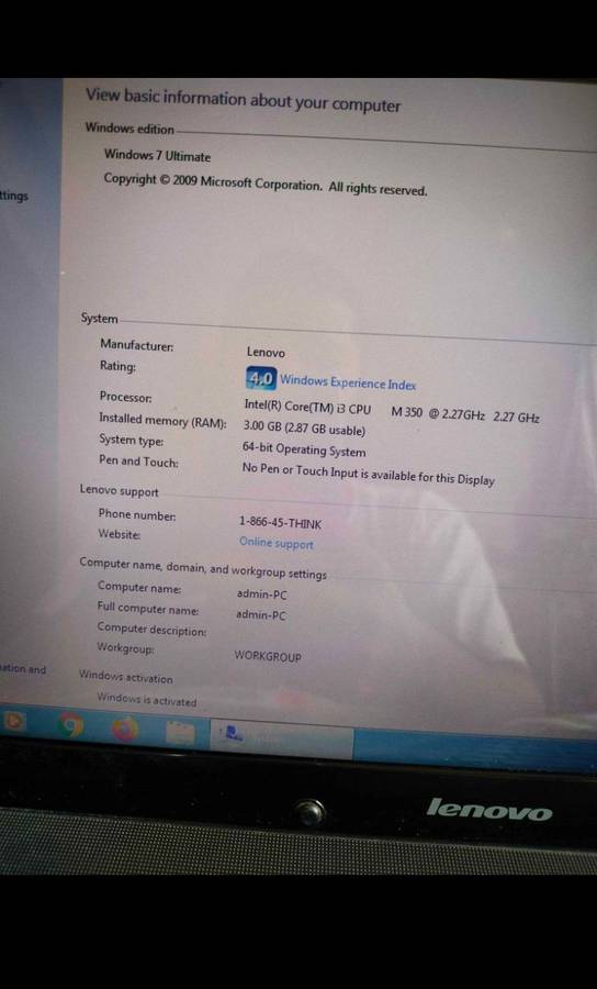 Lenovo laptop