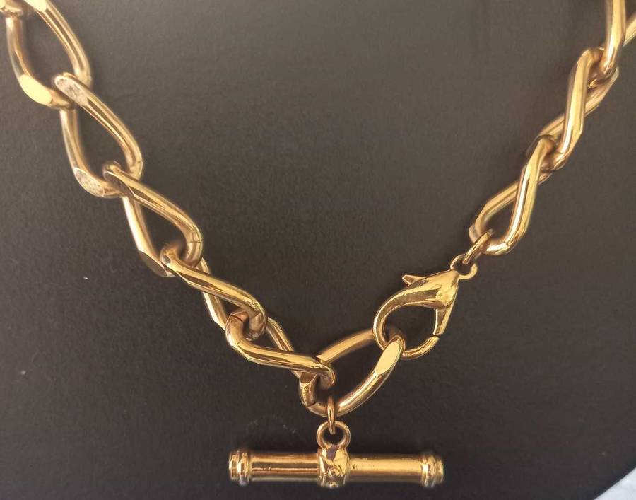 Gold Plated Chain and Bracelet Set