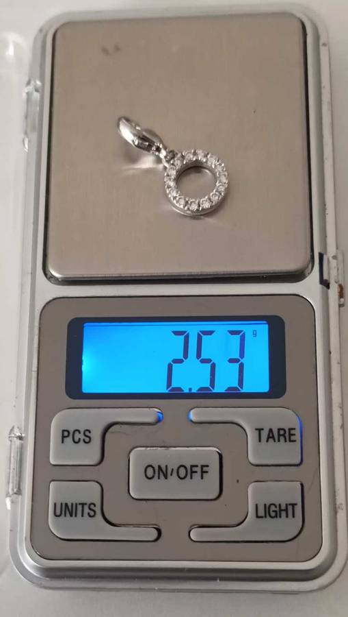 STUNNING 925 STERLING SILVER  & CZ TI SENTO MILANO CHARM 2.53g