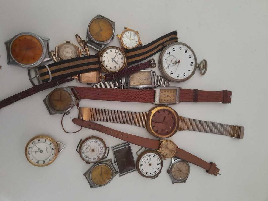 Mix bunch of wind up automatic watches