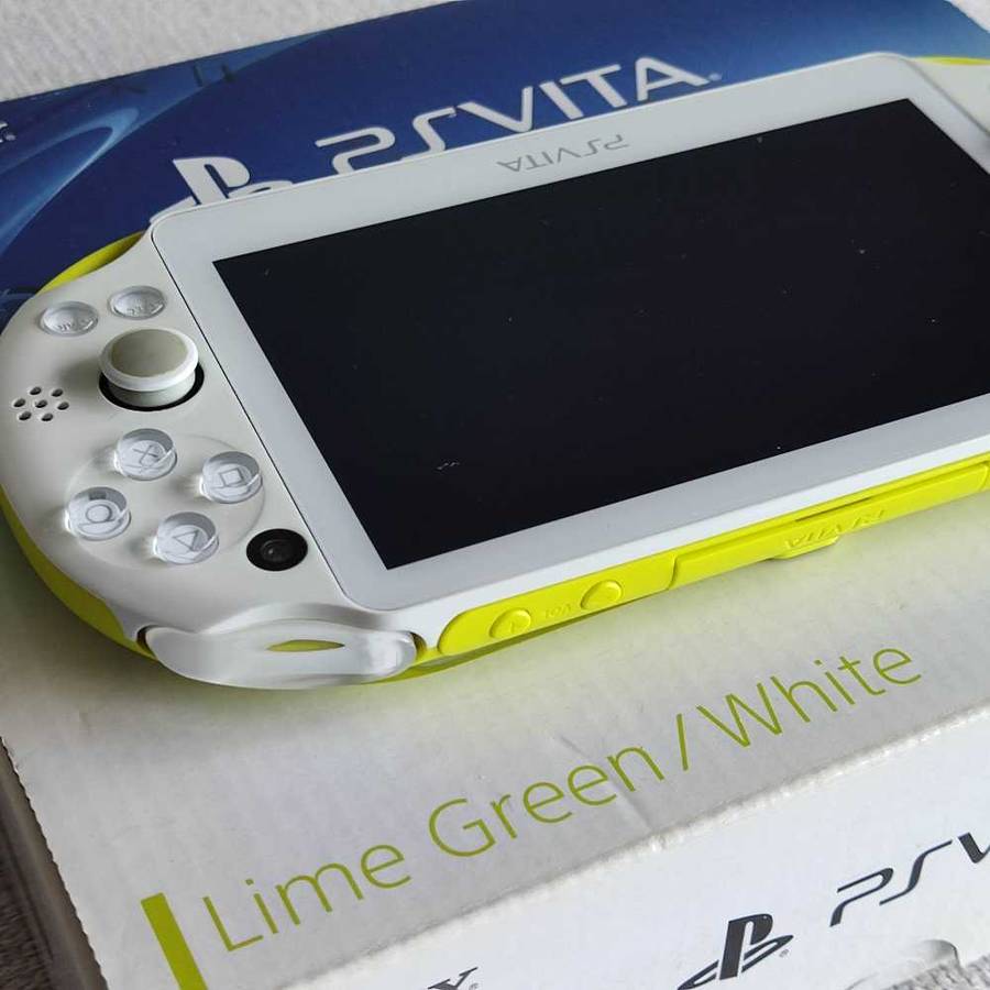 PS Vita / Playstation Vita Slim Model 2000 - Lime Green/White console