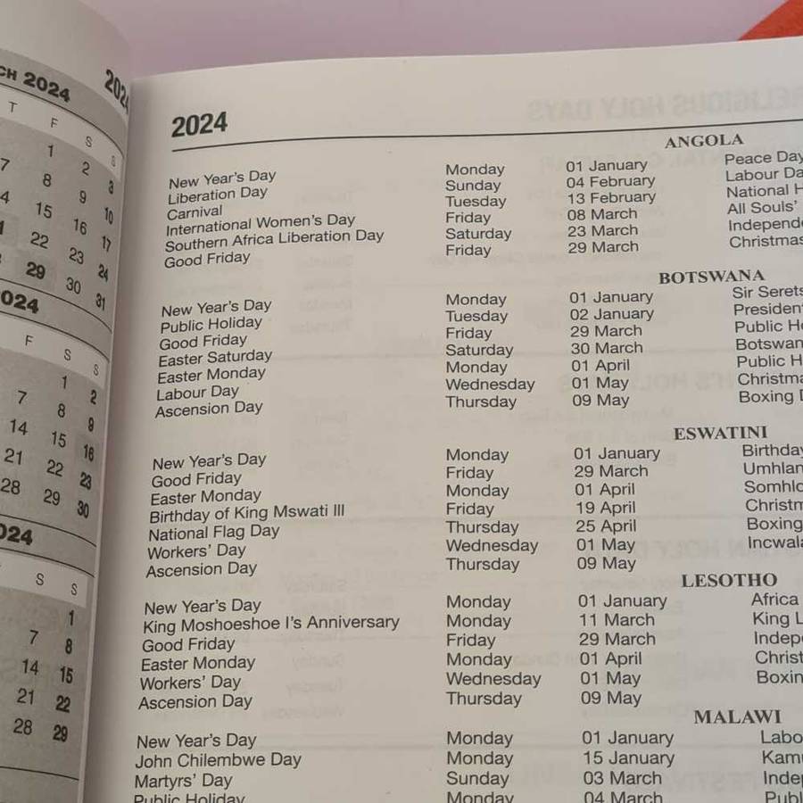 2024 A4 size executive diary