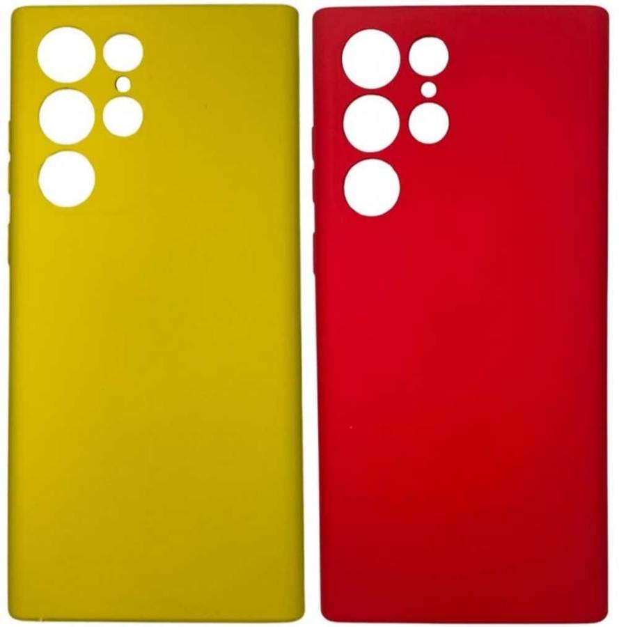 Silicone Cover for Samsung Galaxy S22 Ultra 5G With Camera Cut-Out - 2 Pack
