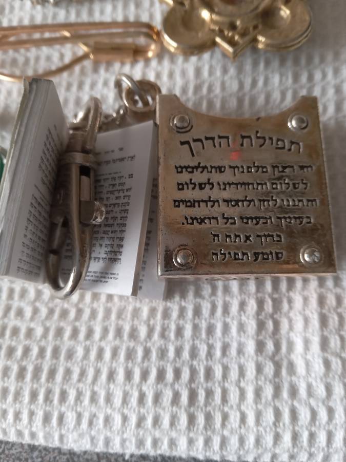 Job Lot Of Costume Jewellery And A Hebrew Prayer Book Keyring??