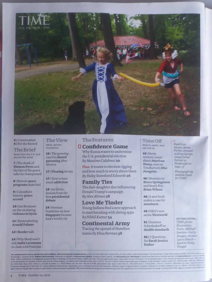 Time magazine October 10, 2016