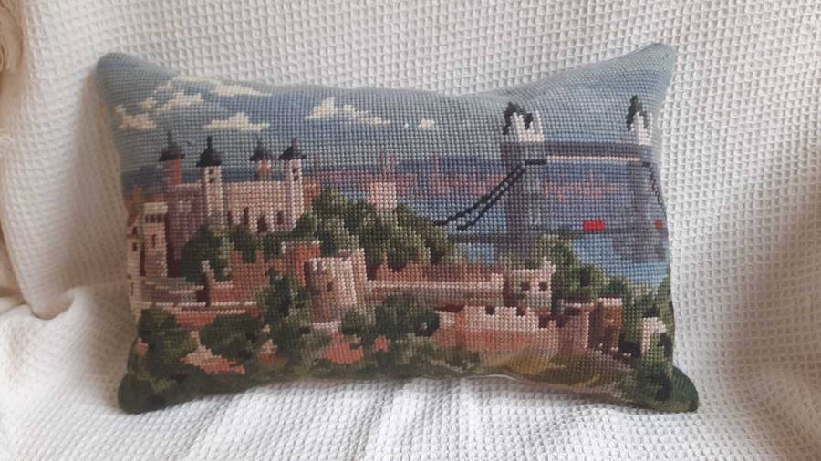 Small tapestry cushion 39 x 25cm