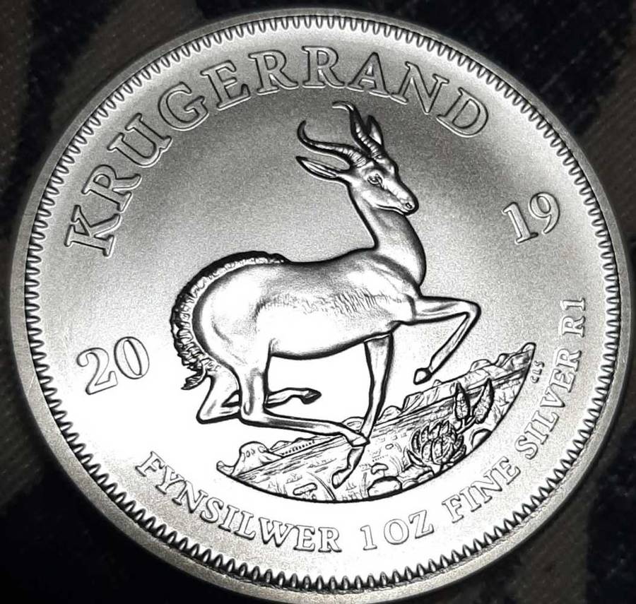 2019 1oz Silver Krugerrand in mint state