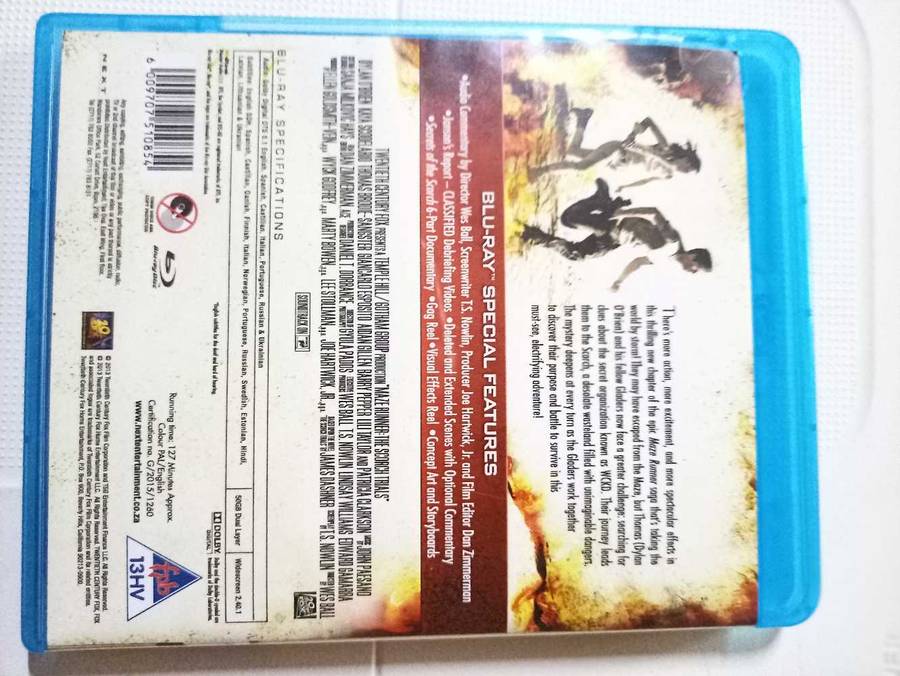 Maze Runner the Scorch Trials on Blu-ray