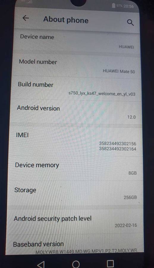 HUAWEI MATE 50 SMART PHONE