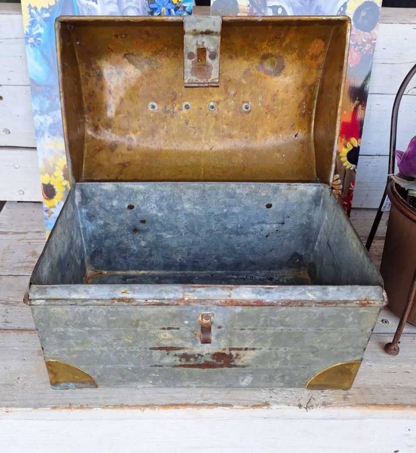 Vintage Railway Metal Lunchbox